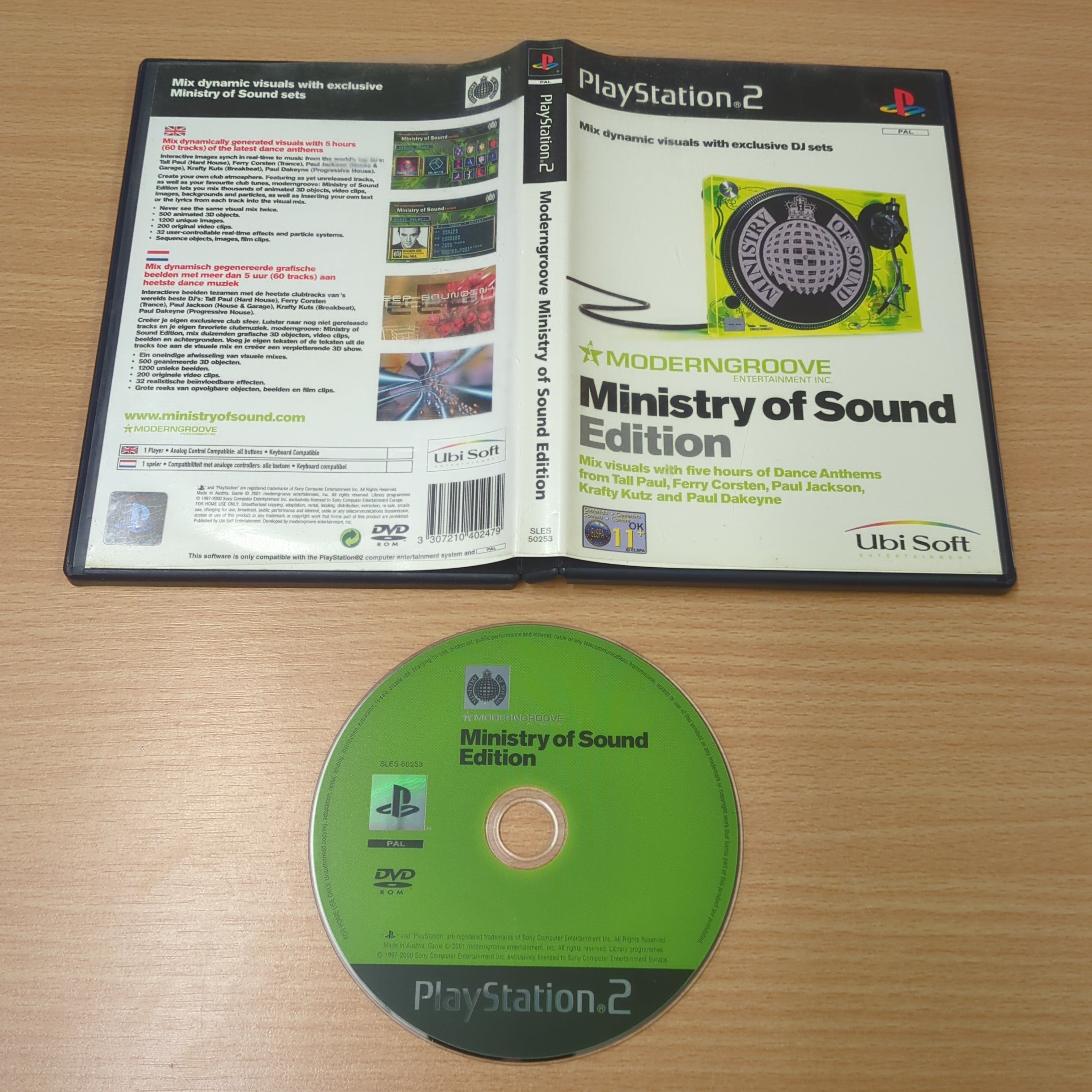 Moderngroove Ministry of Sound Edition Sony PS2 game Moderngroove Ministry of Sound Edition Sony PS2 game